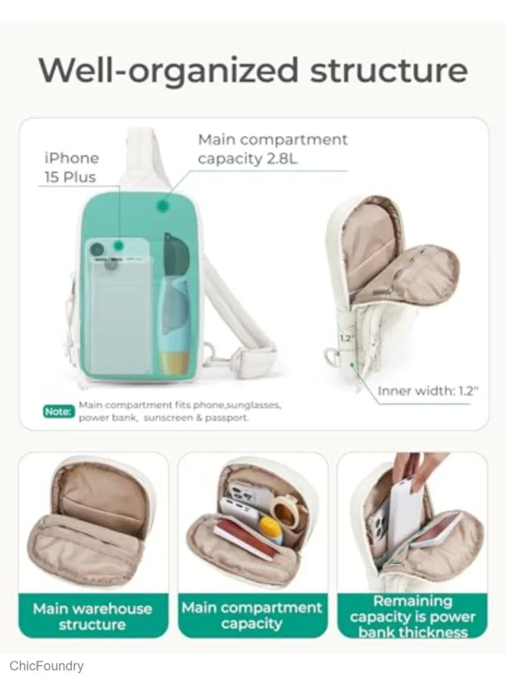 N/A compact crossbody